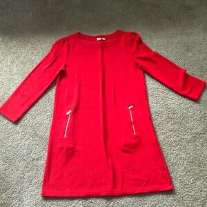GAP Red Dress with Zipper Pockets